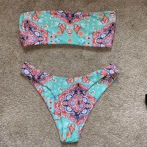 paisley print bikini